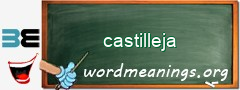 WordMeaning blackboard for castilleja